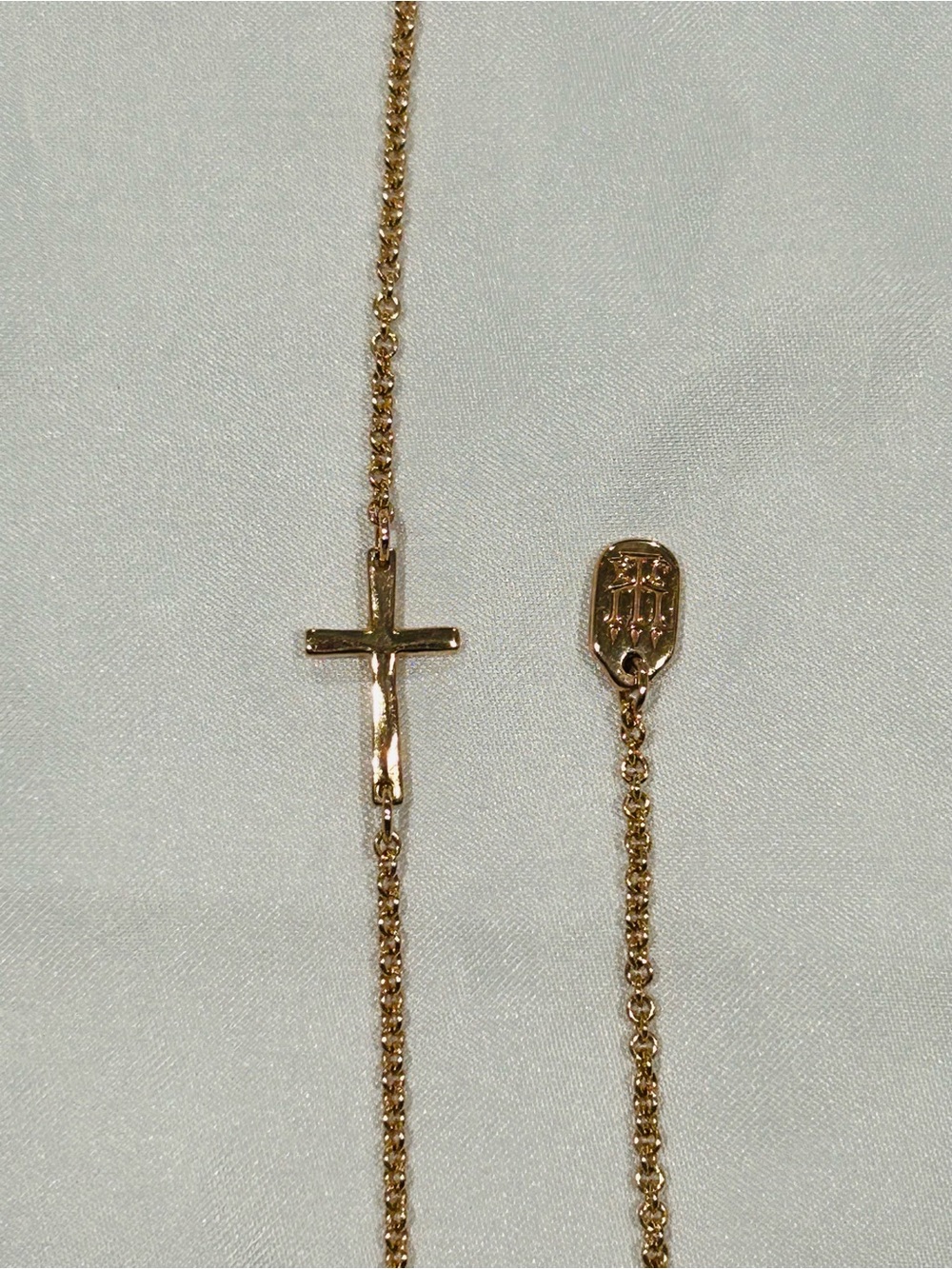 James Avery 14K Gold Horizon Cross Necklace - Adjustable 18–20” - Picture 7 of 11